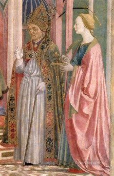 Saints Canvas - The Madonna and Child with Saints4 Renaissance Domenico Veneziano